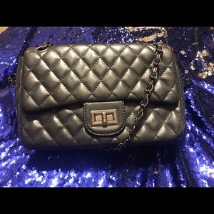Black Quilted Shoulder Bag
